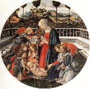 Francesco Botticini The Adoration of the Child oil painting artist